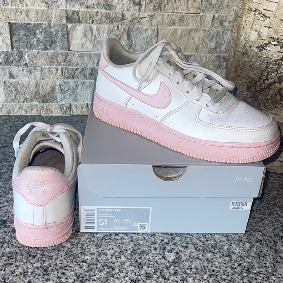Nike Other - Nike Air 💕 Force Ones - Light pink Size 5.5 - RARE - Hardly Worn